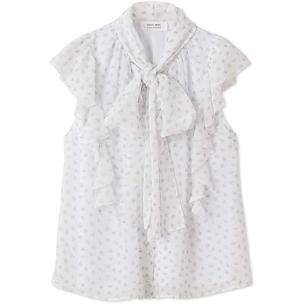 Amazon | [セルフォード] フラワーフロッキーブラウス